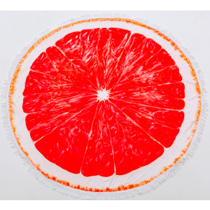 Пляжний рушник MirSon №5056 Summer Time Grapefruit 150x150 см краща модель в Кривому Розі