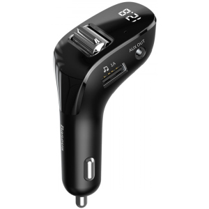 FM-трансмиттер Baseus Streamer F40 Bluetooth FM Launcher 15W 2 USB (CCF40-01) лучшая модель в Кривом Роге