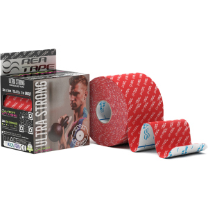 Кинезиологический тейп REA TAPE Ultra Strong 5 см 5 м Красный (REA-Ultra-red) лучшая модель в Кривом Роге