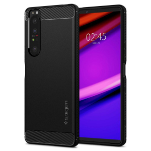 купити Чохол Spigen Rugged Armor для Sony Xperia 1 III Matte Black