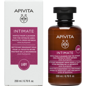 Ніжна пінка для інтимної гігієни Apivita Intimate Захист від сухості 200 мл (5201279071080) ТОП в Кривому Розі