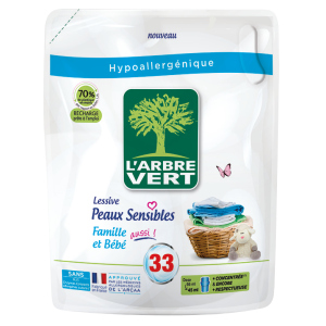 Рідкий пральний засіб L'Arbre Vert для чутливої ​​шкіри 1.5 л (запасний блок) (3450601031816)