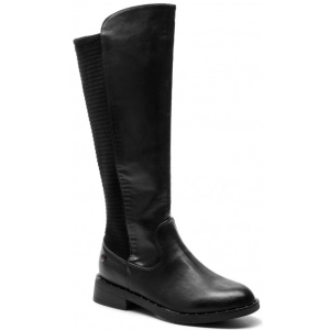 хороша модель Чоботи XTI PU Combined Ladies Boots 48481 38 24 см Чорні (8434739187855)