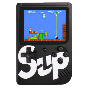 Портативна ігрова ретро приставка Sup 400 Game Box 8bit Black краща модель в Кривому Розі