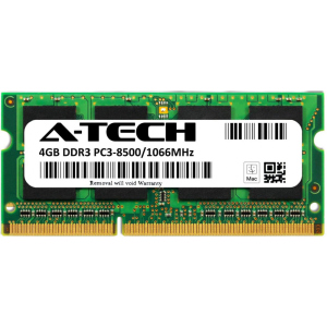 Оперативна пам'ять A-Tech 4GB DDR3-1066 (PC3-8500) SODIMM 2Rx8 (AT4G1D3S1066ND8N15V) в Кривому Розі