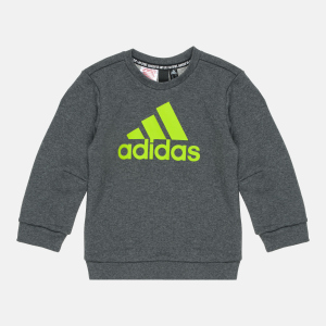Світшот дитячий Adidas Must Haves Crew FP8935 128 см Dark Grey Heather (4062049186561) краща модель в Кривому Розі