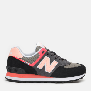 Кросівки New Balance WL574ST2 35.5 (6) 23 см Чорні з рожевим (195173226286) краща модель в Кривому Розі