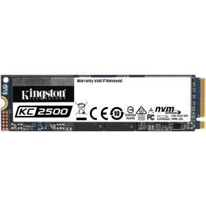 Kingston KC2500 1 ТБ NVMe M.2 2280 PCIe 3.0 x4 3D NAND TLC (SKC2500M8/1000G) ТОП в Кривому Розі