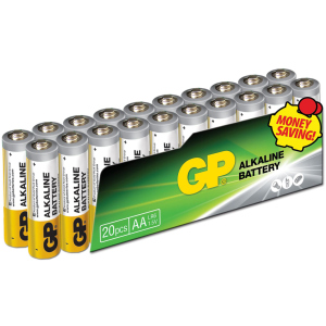 Батарейки GP SUPER ALKALINE 1.5 В 15AEPL-2VS20, LR6, AA 20 шт (4891199147470) ТОП в Кривому Розі