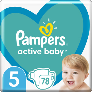 Подгузники Pampers Active Baby Размер 5 (Junior) 11-16 кг 78 шт (8001090950536) ТОП в Кривом Роге