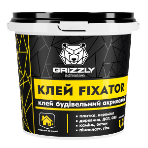 Клей будівельний акриловий Grizzly FIXATOR 12 кг (4823048028463) в Кривому Розі