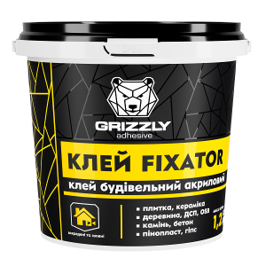 Клей будівельний акриловий Grizzly FIXATOR 3 кг (4823048028449) ТОП в Кривому Розі