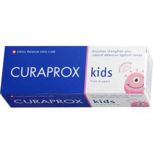 Зубная паста детская ферментная Curaprox CS Kids с ароматным вкусом сладкого арбуза 1450 ppm F 60 мл (7612412429640) рейтинг