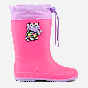 Гумові чоботи Coqui Rainy Collar frog 8508 24 Рожеві (8595662035009) в Кривому Розі