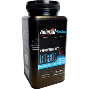 Витаминная добавка AnimAll VetLine Hair Skin PRO для крупных пород собак 2 г х 250 т. (4820150205423) в Кривом Роге