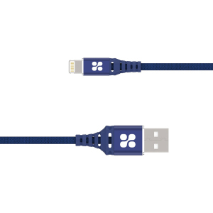 Кабель Promate NerveLink-i USB/Lightning MFI 2.4A 1.2 m Blue (nervelink-i.blue) ТОП в Кривому Розі