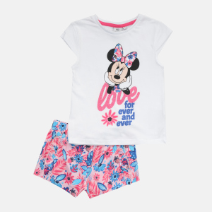 Комплект (футболка + шорти) Disney Minnie UE1098 98 см Білий (3609084860981) ТОП в Кривому Розі