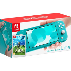 Nintendo Switch Lite Turquoise + Игра The Legend of Zelda: Breath of the Wild (русская версия) лучшая модель в Кривом Роге