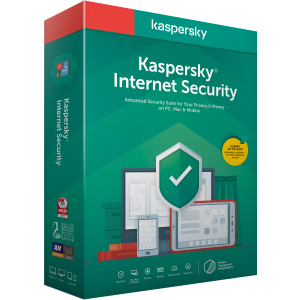 Kaspersky Internet Security 2020 для всіх пристроїв, початкове встановлення на 1 рік для 5 ПК (DVD-Box, коробкова версія) краща модель в Кривому Розі