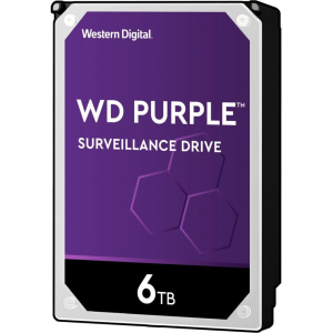 Жорсткий диск 3,5 " 6Tb WD WD62PURZ SATA III 5400 64Mb Purple Video