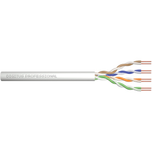 Вита пара DIGITUS CAT 5e U-UTP AWG 24/1 PVC сірий 100 м (DK-1511-V-1-1)