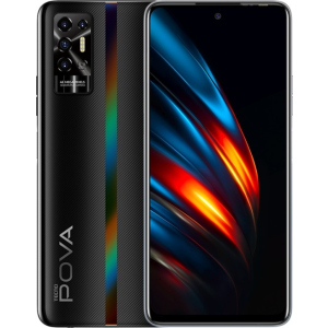 Мобильный телефон Tecno POVA 2 4/64GB Dazzle Black в Кривом Роге