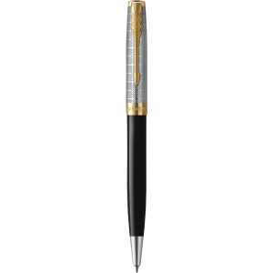 Ручка кулькова Parker Sonnet 17 Metal & Black Lacquer (68132) ТОП в Кривому Розі