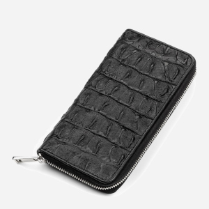 Борсетка Crocodile Leather 18012 Черная лучшая модель в Кривом Роге