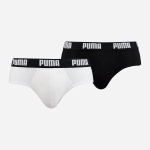 Труси-сліп Puma Basic Brief 2P 88910008 S 2 пари White Black (8718824610436) в Кривому Розі