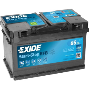 Автомобільний акумулятор Exide Start-Stop EFB 65 А·год Єв (-/+) Euro (650EN) (EL652) ТОП в Кривому Розі