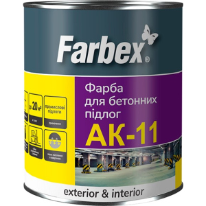 Фарба для бетонної підлоги АК-11 Farbex 2.8 кг Біла (4823083309480) в Кривому Розі