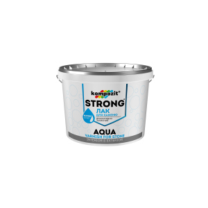 Лак для каменю STRONG AQUA Kompozit 10 л (4820085745131) ТОП в Кривому Розі