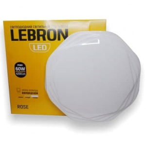 купити Світлодіодний Світильник для стелі LEBRON L-CL-ROSE, Max 60W, LED, 4200Lm, 3000К, 4100К, 6500К (4778)