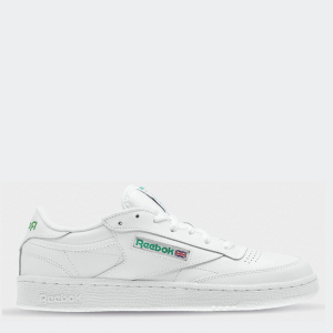 Кеды Reebok Club C 85 AR0456 40 (7.5) 25.5 см White/Green (4056561016499) лучшая модель в Кривом Роге