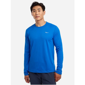 Жіночий лонгслів Saucony Stopwatch Long Sleeve 800197-DRB S Синій (194917739730) в Кривому Розі