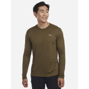 Лонгслив Saucony Stopwatch Long Sleeve 800197-DO XL Темно-зеленый (194917739693)