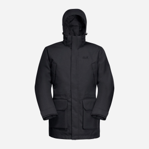 Парка Jack Wolfskin Fierce Wind Parka M 1114381-6000 XXL Черная (4060477918181) ТОП в Кривом Роге