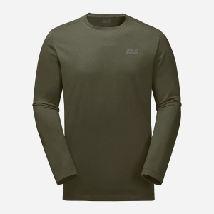 Жіночий лонгслів Jack Wolfskin Essential Longsleeve Men 1806041-4144 XXL Сіро-зелений (4060477957449) надійний