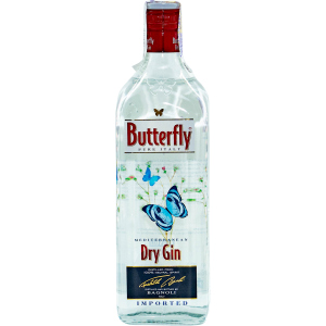 Джин Bagnoli Butterfly Mediterranean Dry Gin 1л 38% (8001412001342) надійний