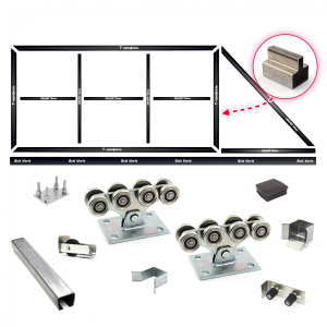Комплект ворот КСС (Свари сам) на проем 4 метра, длина створки 6 метров 200 см, Світ Воріт (SV-420) надежный