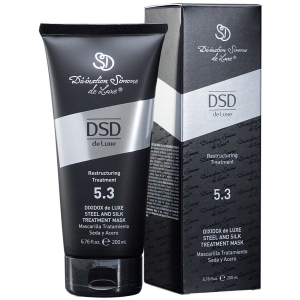 Восстанавливающая маска DSD de Luxe 5.3 Steel and Silk Treatment Mask для ухода за пересушенными и повреждёнными волосами 200 мл (8437011863133) в Кривом Роге