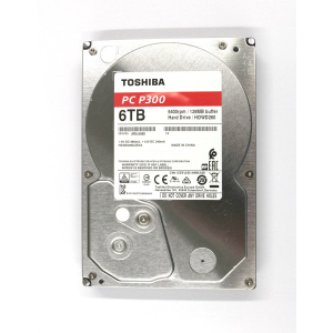 Жорсткий диск 3.5 " 6Tb Toshiba P300, SATA3, 128Mb, 5400 rpm (HDWD260UZSVA)