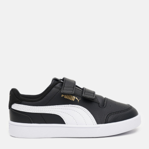 Кеды детские Puma Shuffle V PS 37568903 28 (10) Puma Black-Puma White-Puma Team Gold (4063697670198) рейтинг