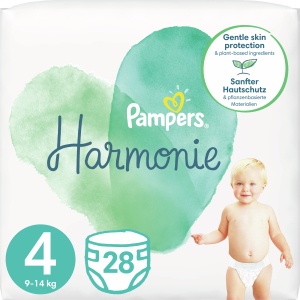 Підгузки Pampers Harmonie Розмір 4 (9-14 кг) 28 шт (8006540156636) ТОП в Кривому Розі