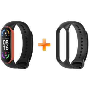 Xiaomi Mi Band 6 MiJobs двоколірний чорний/помаранчевий (MJ6-DSS005BO) ТОП в Кривому Розі