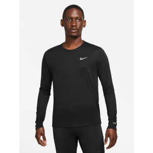 хороша модель Чоловічий лонгслів Nike M Nk Df Uv Miler Top Ls DD4576-010 XL (195239399473)