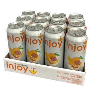 Упаковка слабоалкогольного напитка InJoy Манго Маракуйя 0.5 л х 12 шт 6.7% (4820236720956) краща модель в Кривому Розі