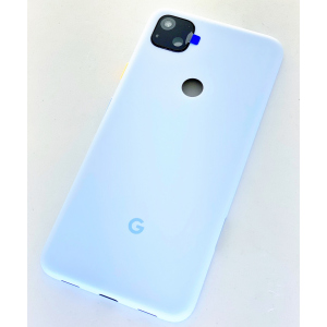 Задняя крышка Google Pixel 4a, голубая, Barely Blue, оригинал (Китай) + стекло камеры High Copy лучшая модель в Кривом Роге