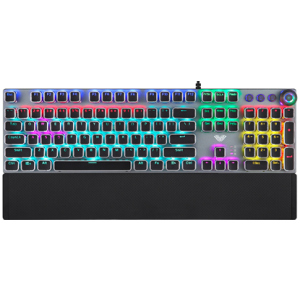 Клавіатура провідна Aula Fireshock V5 Mechanical Wired Keyboard Red Switch USB (6948391240602) краща модель в Кривому Розі