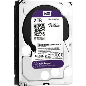 Жорсткий диск 3.5" 2TB Western Digital Purple Surveillance SATA 3, 64MB, 5400RPM (WD20PURZ) в Кривом Роге